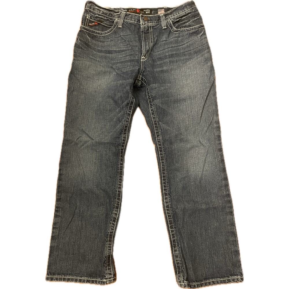 ARIAT F4 M4 CAT2 Jeans Men’s 34x30 Relaxed Boot Cut Medium Wash
